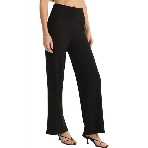 NEW Z SUPPLY monte rib pants in black - Picture 3 of 5